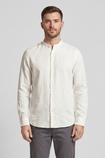 Urban Ring camicia coreana in misto lino UR813023 — 805219040074329_1