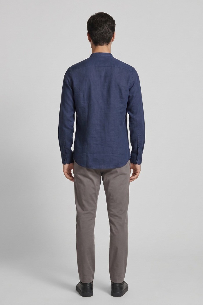 Urban Ring camicia coreana in misto lino UR813023 [c38d65a3]
