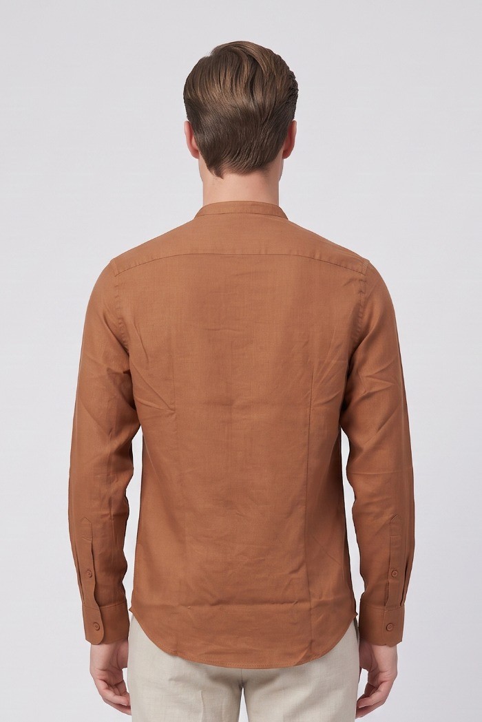 Urban Ring camicia coreana in misto lino UR813023 [317298cf]