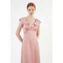 Influencer abito midi scollo a V con volant 05Y191 [1ef6e2a3]