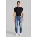 Drop Season 2 jeans in denim di cotone con rotture SS26D06 [e49f2c78]