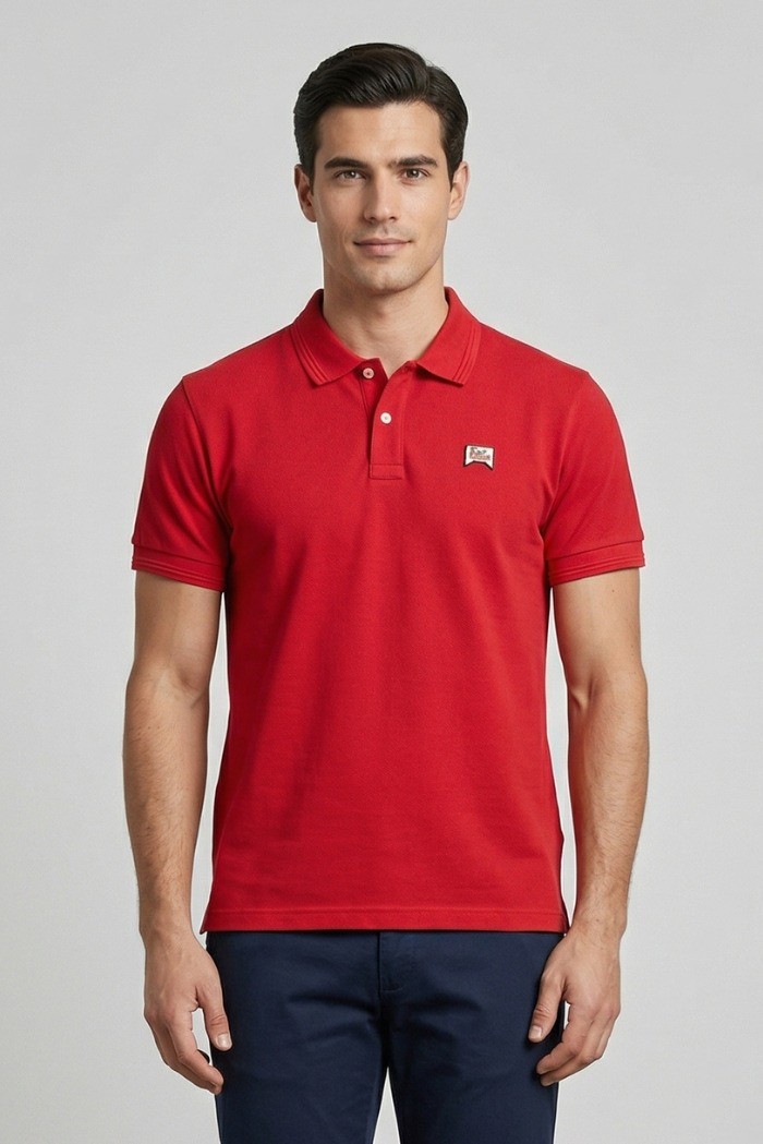 Roy Roger's polo in piquet di cotone con logo RRU500CQ36XXXX [a3c46824]