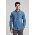 Beverly Hills Polo Club camicia in denim di cotone MAYACA [bae539cd]