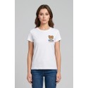 Moschino t-shirt in cotone con stampa orso V6A0701-4410 [c8564e96]