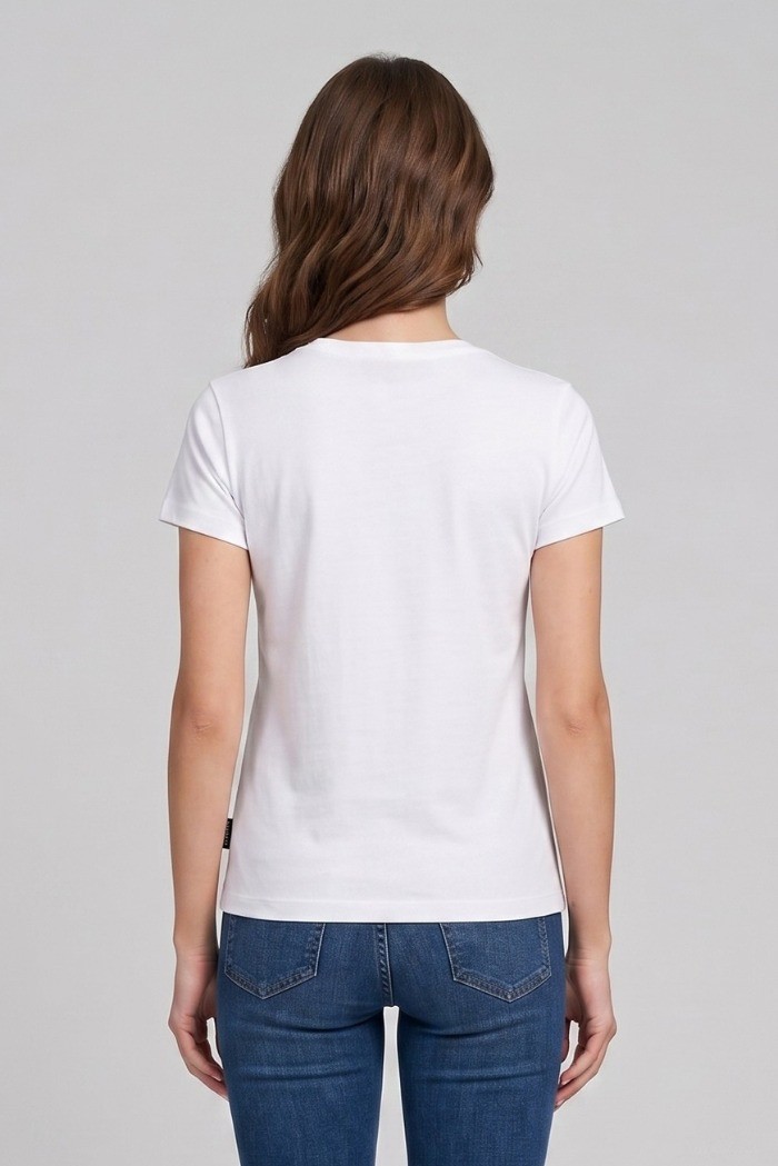 Moschino t-shirt in cotone con stampa orso V6A0701-4410 [11700d9b]