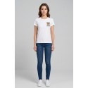 Moschino t-shirt in cotone con stampa orso V6A0701-4410 [a66dcc9f]
