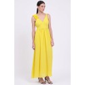 Influencer abito lungo con rouches 03T0040 [4ffcdfb2]