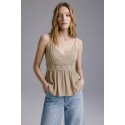 Influencer top con passamaneria in pizzo 05Y175 [6ac6b63b]