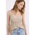 Influencer top con passamaneria in pizzo 05Y175 [04fd3432]