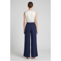 Influencer pantalone palazzo con plissè 05X600 [a9c93945]