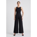 Influencer pantalone palazzo con plissè 05X600 [aec8facb]