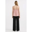 Influencer top scollo a V con volant 05Y192 [66fbcab8]