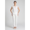 Influencer blusa con spalle in pizzo 03T0026 [42c619a5]