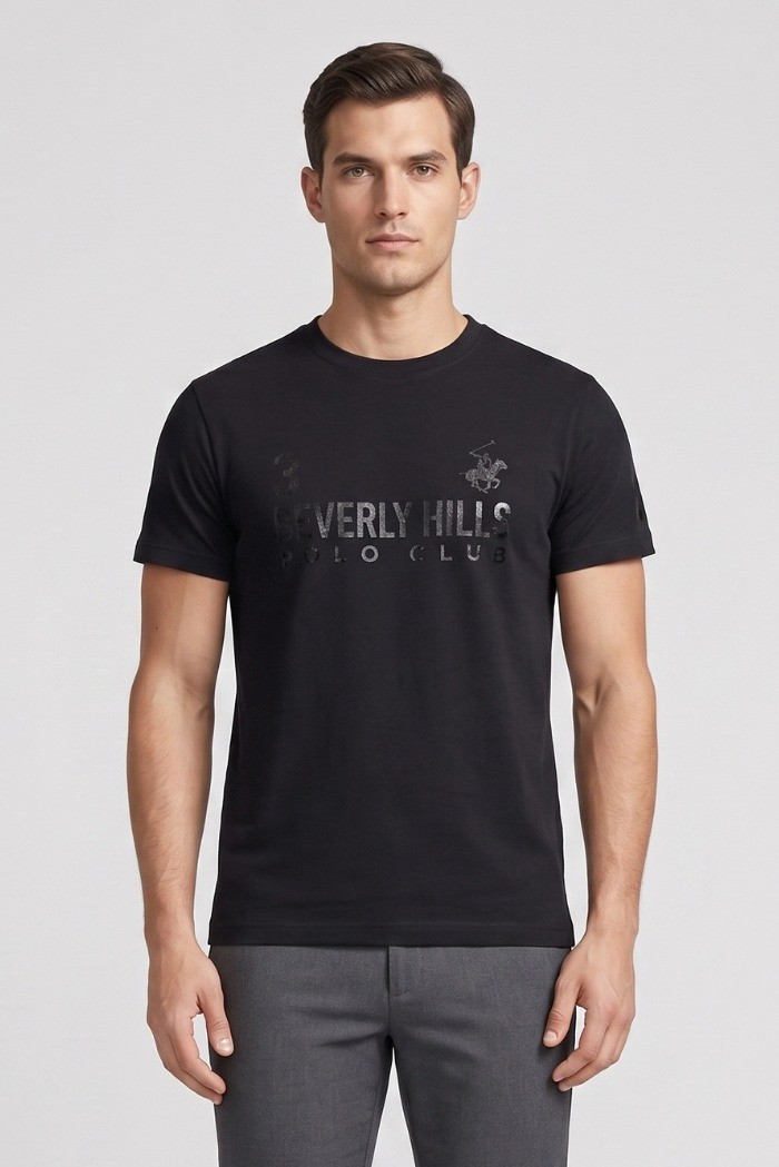 Beverly Hills Polo Club t-shirt in jersey di cotone TS416080 [b8b736a2]