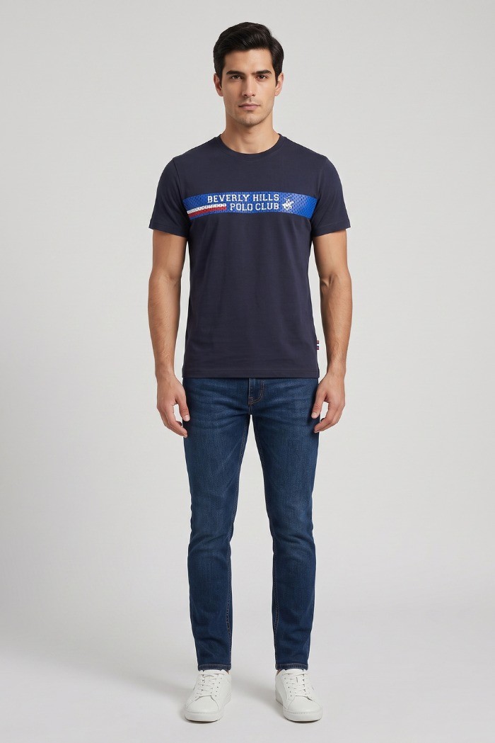 Beverly Hills Polo Club t-shirt in jersey di cotone TS416061 [1e9d9e3a]