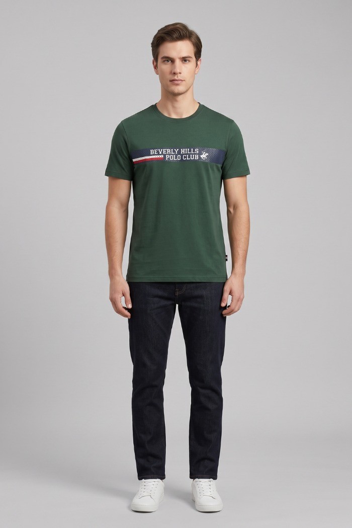 Beverly Hills Polo Club t-shirt in jersey di cotone TS416061 [073462be]