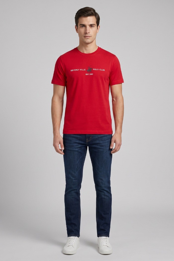 Beverly Hills Polo Club t-shirt con logo ricamato TS450033 [bc529be2]