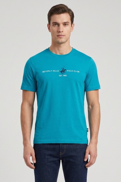 Beverly Hills Polo Club t-shirt con logo ricamato TS450033 [004d79d1]