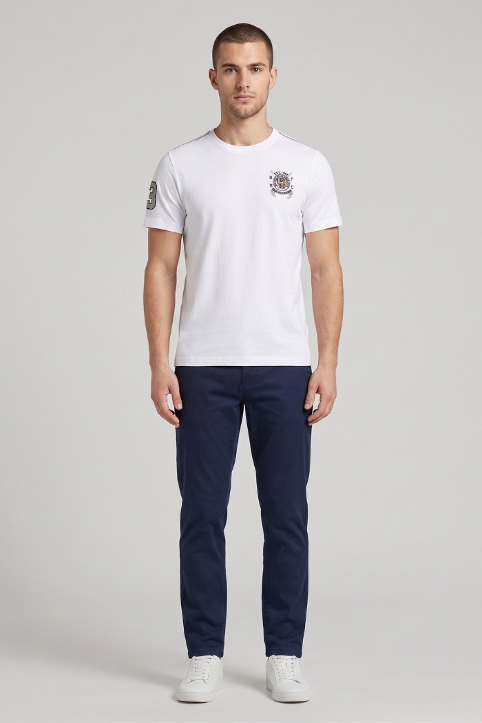 Beverly Hills Polo Club t-shirt in jersey di cotone TS450037 [18ebeb55]