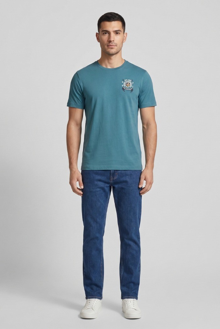 Beverly Hills Polo Club t-shirt in jersey di cotone TS450037 [73176c19]