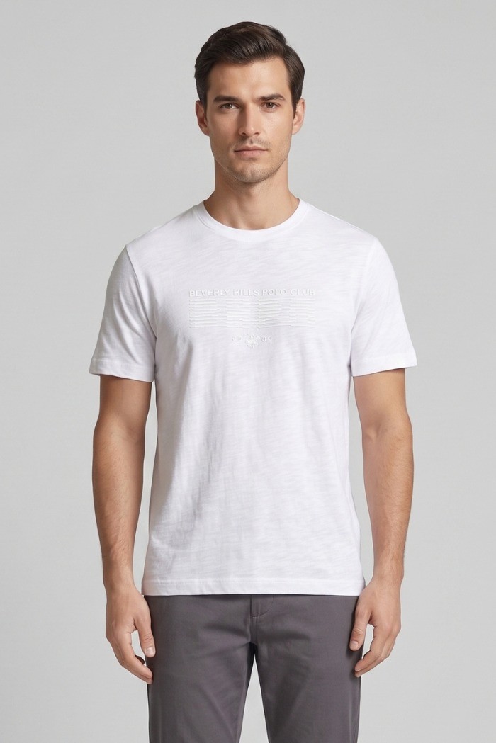 Beverly Hills Polo Club t-shirt in jersey di cotone TS450041 [839a7e74]