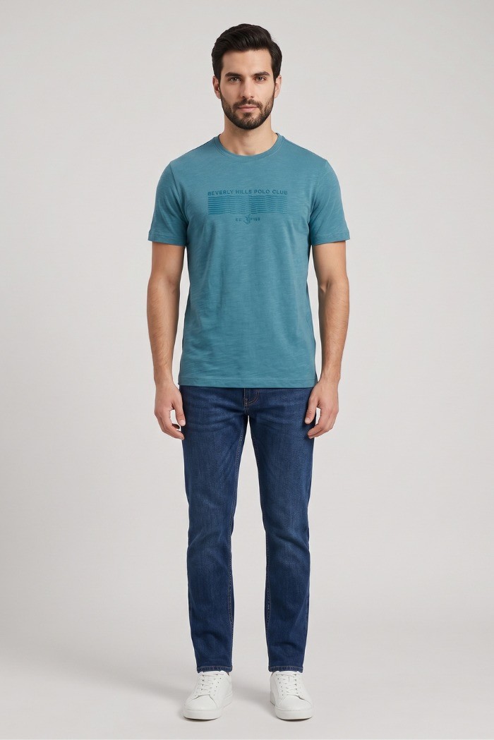 Beverly Hills Polo Club t-shirt in jersey di cotone TS450041 [865d7b31]