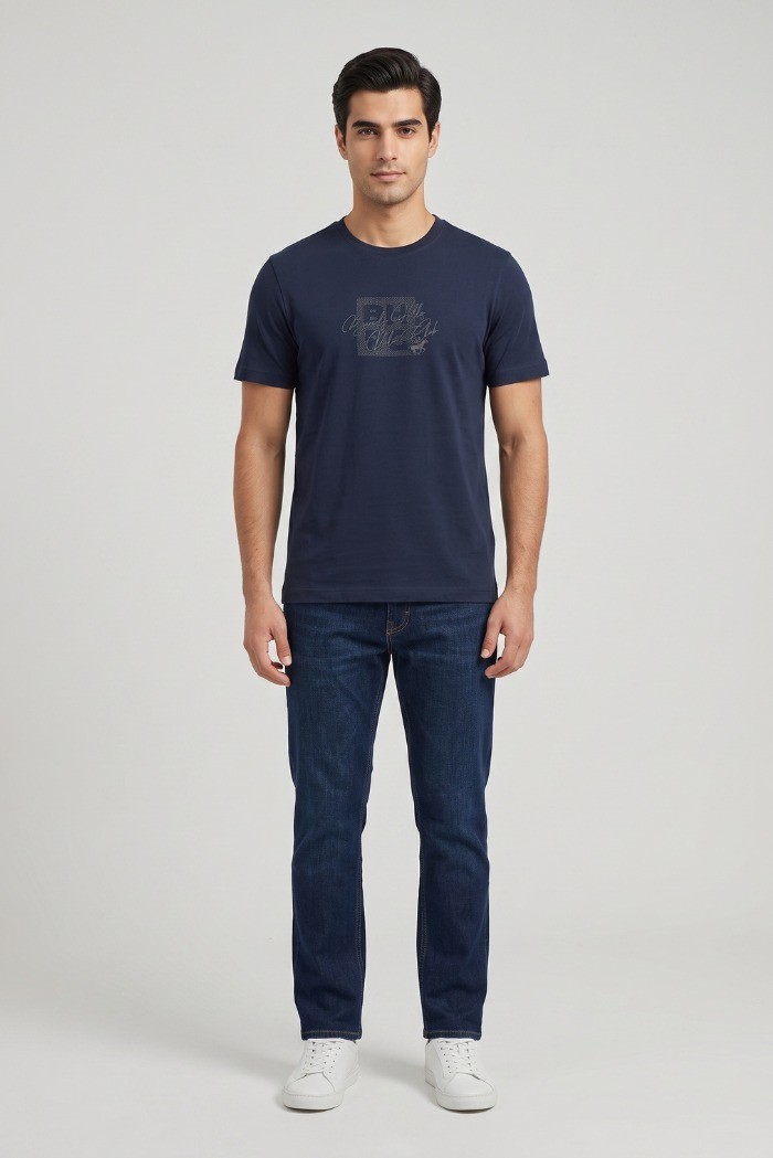 Beverly Hills Polo Club t-shirt in jersey di cotone TS450042 [0eb26e60]