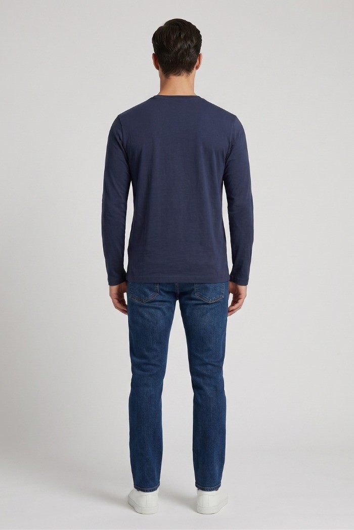 Beverly Hills Polo Club t-shirt a manica lunga con logo ricamato TS450048 [5a78167d]