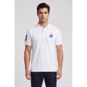 Beverly Hills Polo Club polo in piquet di cotone con logo grande P424112 [b10b0581]
