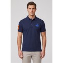 Beverly Hills Polo Club polo in piquet di cotone con logo grande P424112 [2a15bf87]