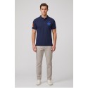 Beverly Hills Polo Club polo in piquet di cotone con logo grande P424112 [417e7a90]