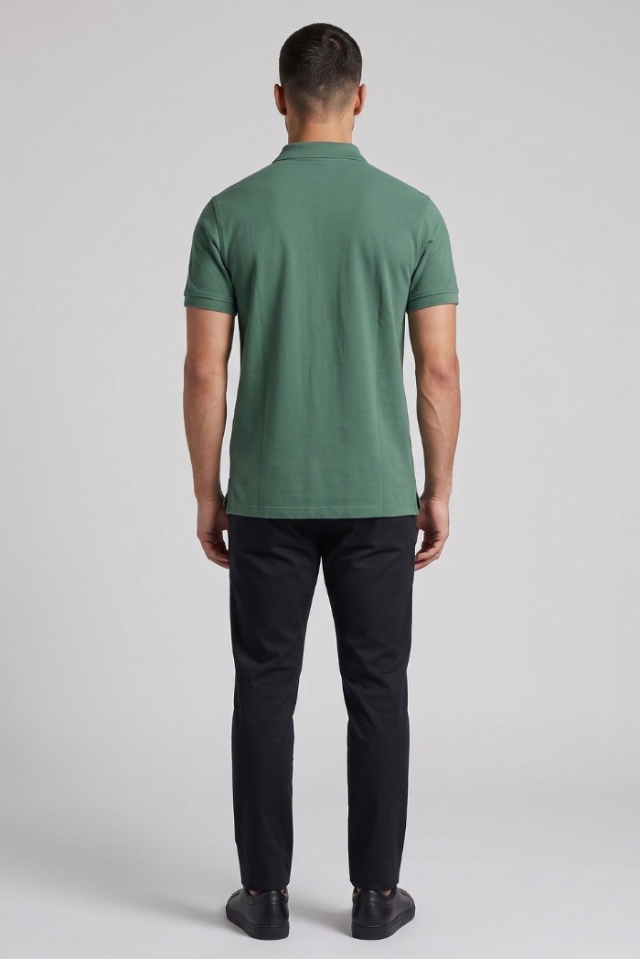 Beverly Hills Polo Club polo in piquet di cotone con logo grande P424112 [be56ef6d]