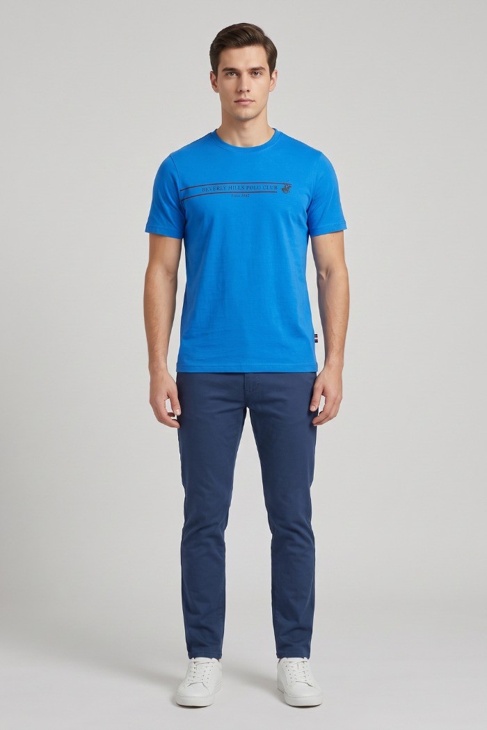 Beverly Hills Polo Club t-shirt in cotone con stampa frontale TS450036 [e216e075]