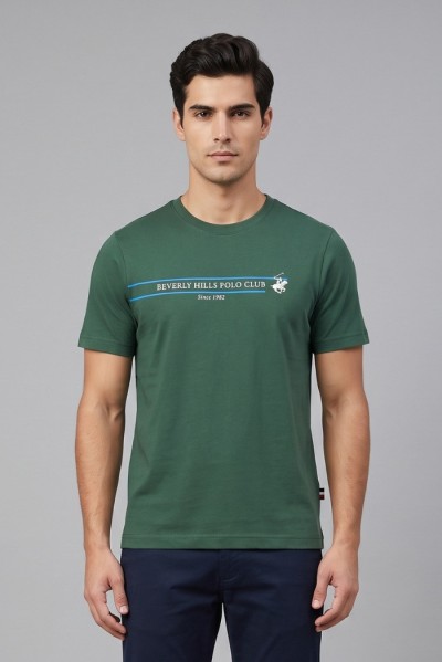 Beverly Hills Polo Club t-shirt in cotone con stampa frontale TS450036 [9915b081]