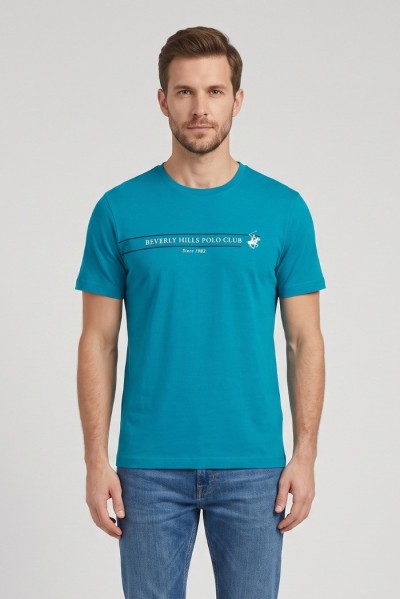 Beverly Hills Polo Club t-shirt in cotone con stampa frontale TS450036 [11252e9e]