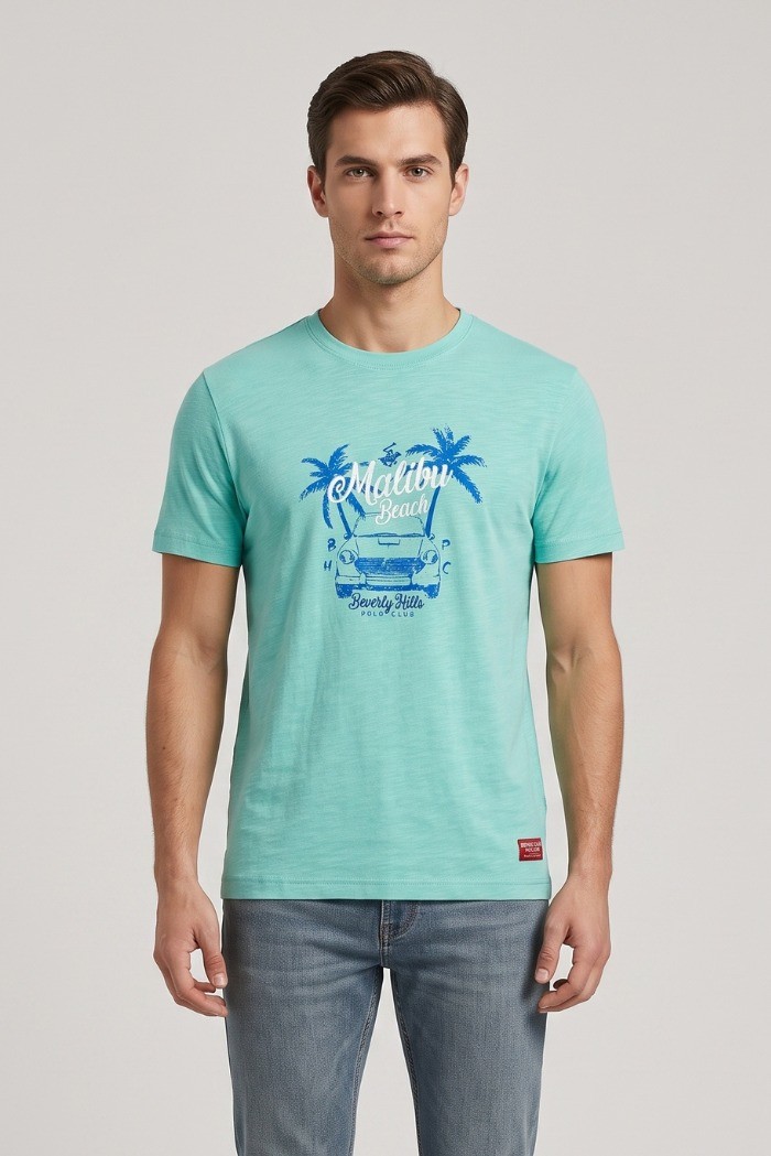 Beverly Hills Polo Club t-shirt in jersey di cotone TS450038 [f0cafe2b]