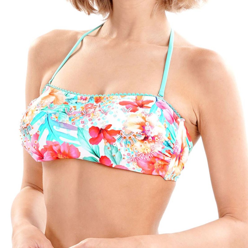 Costume a fascia Floral Tribe Vacanze Italiane