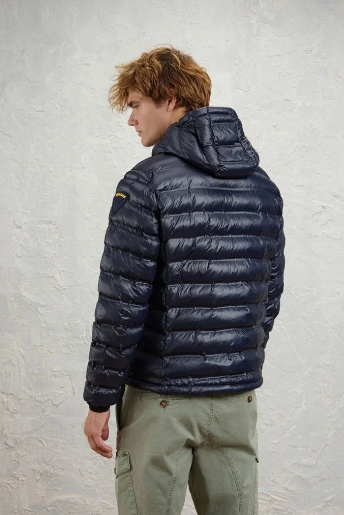 Blauer giubbetto termosaldato con cappuccio Charles 26WBLUC02218-007284 [88f73daf]