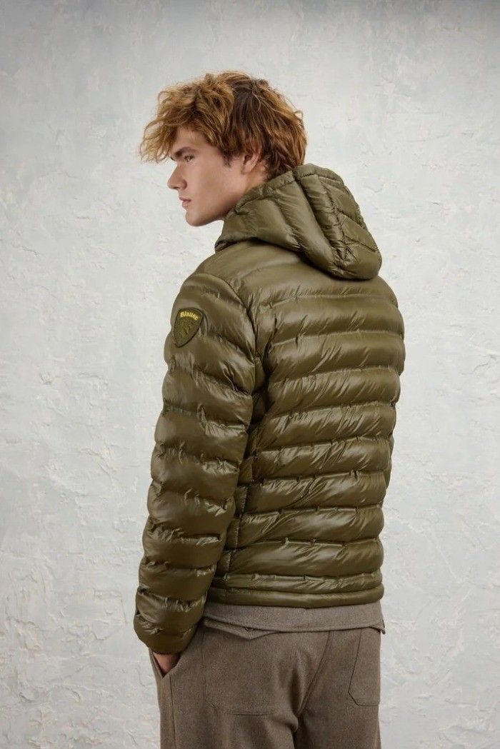 Blauer giubbetto termosaldato con cappuccio Charles 26WBLUC02218-007284 [728fef4c]
