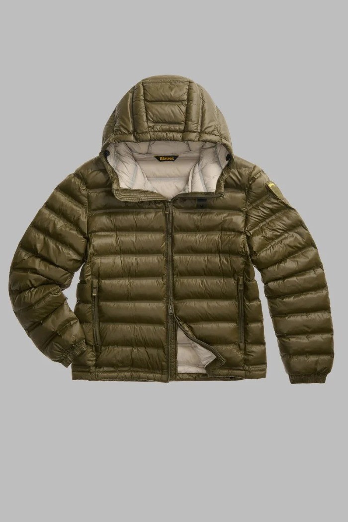 Blauer giubbetto termosaldato con cappuccio Charles 26WBLUC02218-007284 [77dfa852]