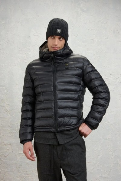 Blauer giubbetto termosaldato con cappuccio Charles 26WBLUC02218-007284 — 805219040080463_3