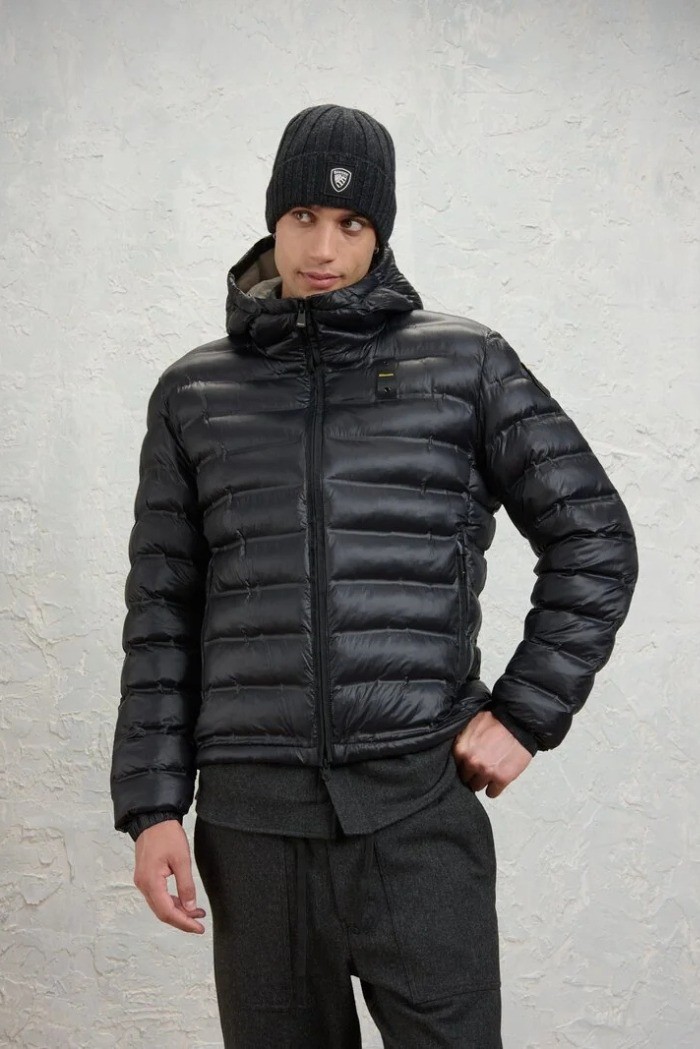 Blauer giubbetto termosaldato con cappuccio Charles 26WBLUC02218-007284 [e1cd7c28]