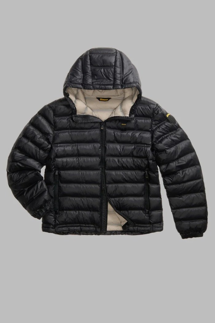 Blauer giubbetto termosaldato con cappuccio Charles 26WBLUC02218-007284 [3dbb783b]