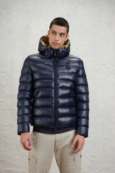 Blauer giubbetto in nylon eco Adams 26WBLUC02054-005958 — 805219040080468_1