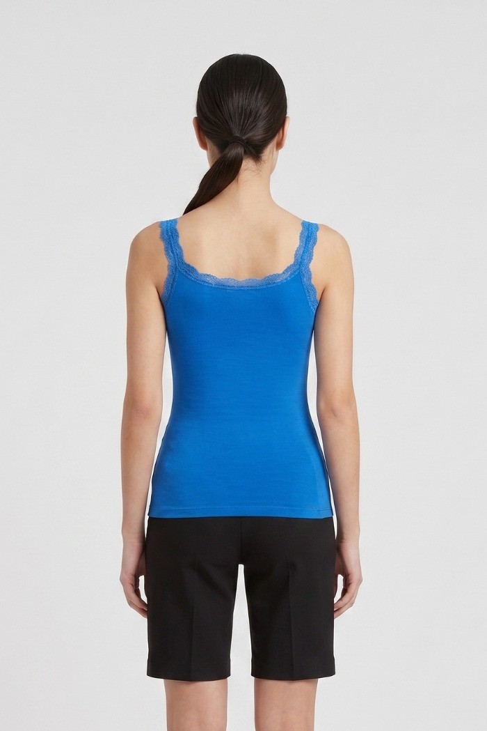 Influencer top con dettagli in pizzo 03G0358 [0868a365]