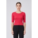Fracomina maglia cropped a costine fr26st7008k52401 [97abdd27]