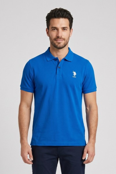 US Polo ASSN polo in piquet di cotone Flyn US43197004 — 805219040079697_1