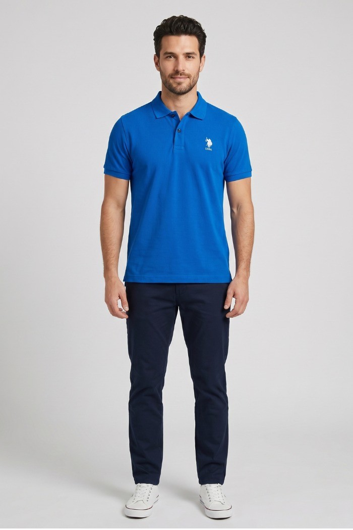 US Polo ASSN polo in piquet di cotone Flyn US43197004 [3a121e77]