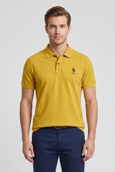 US Polo ASSN polo in piquet di cotone Flyn US43197004 [4dd50e55]