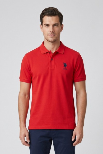 US Polo ASSN polo in piquet di cotone Flyn US43197004 [7260cff2]